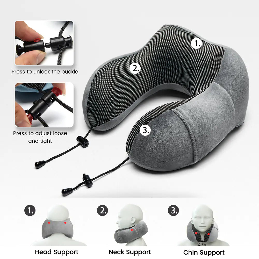 Travel Memory Foam Neck Pillow